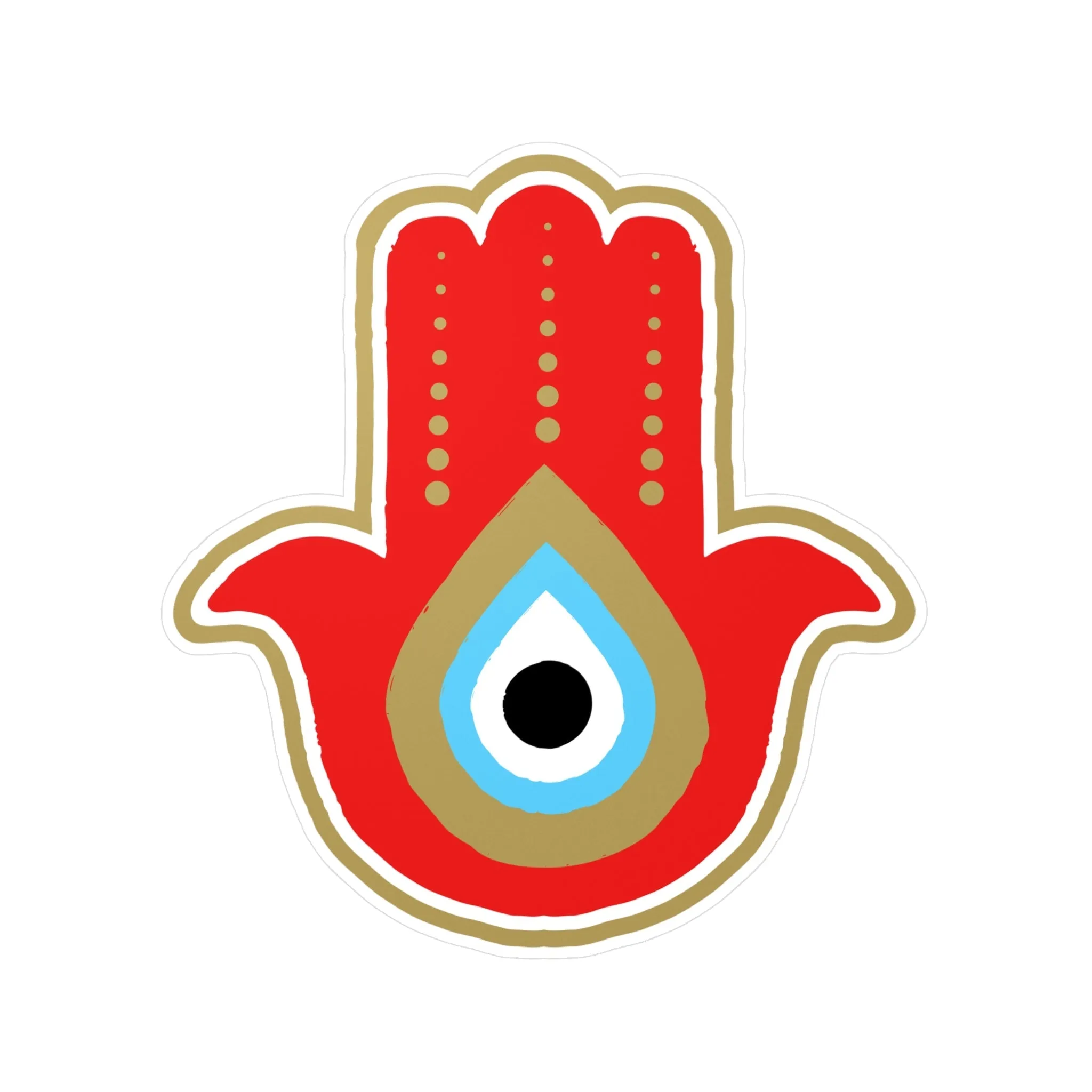 Red Hamsa Sticker