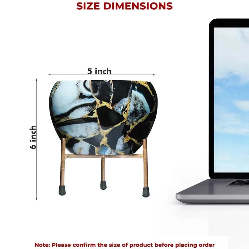 Resilient Metal Plant Pots With Stand | Set of 4 | 5 x 5 x 6 inches