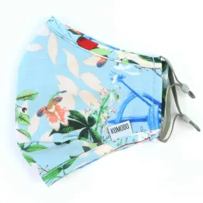 Reusable Cloth Face Mask - Blue Floral