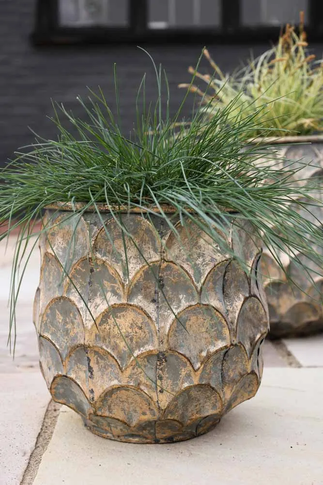 Set Of 2 Petal Effect Planters