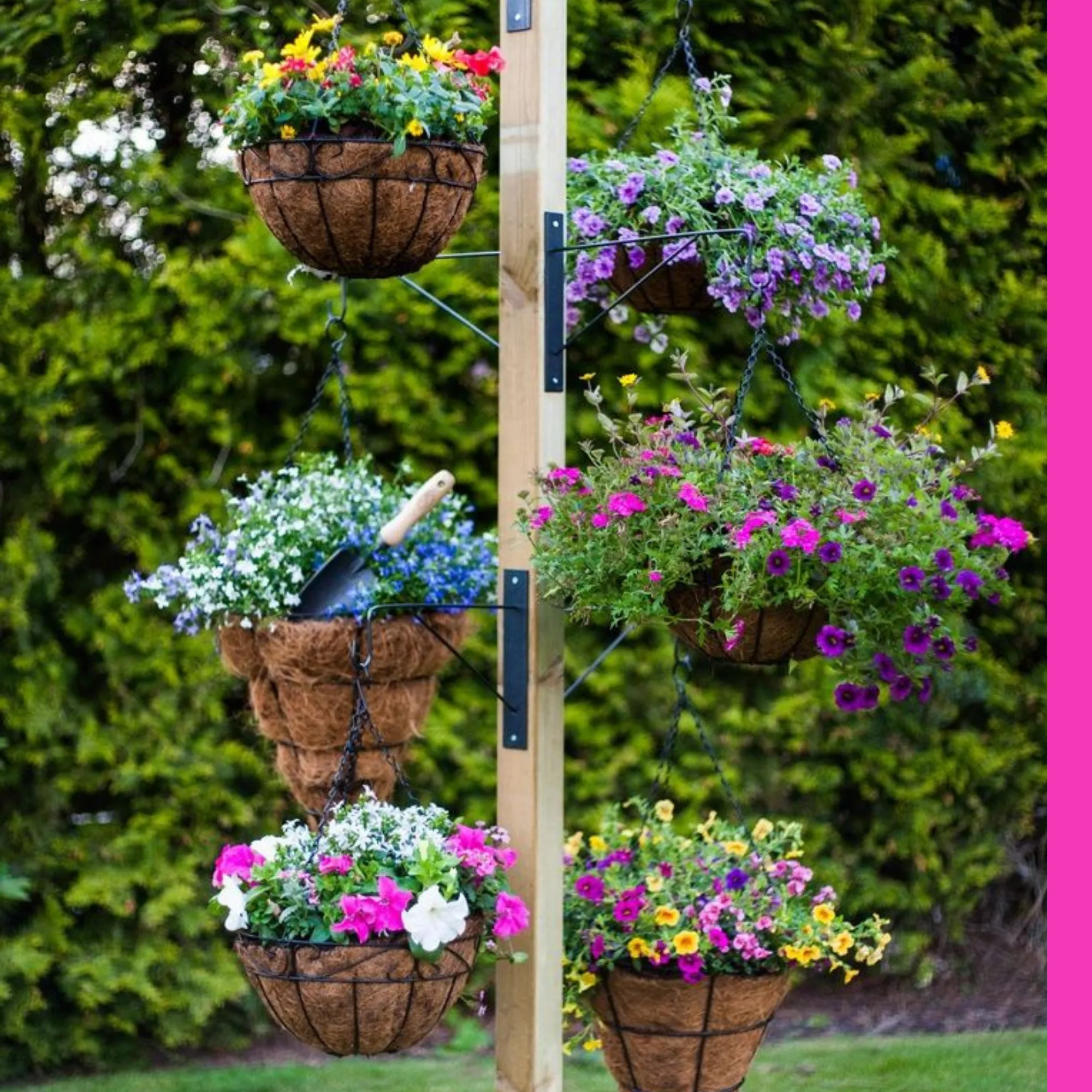 Sparkenzy 12 Inch Coir Hanging Basket | Coir Hanging Pots for Garden