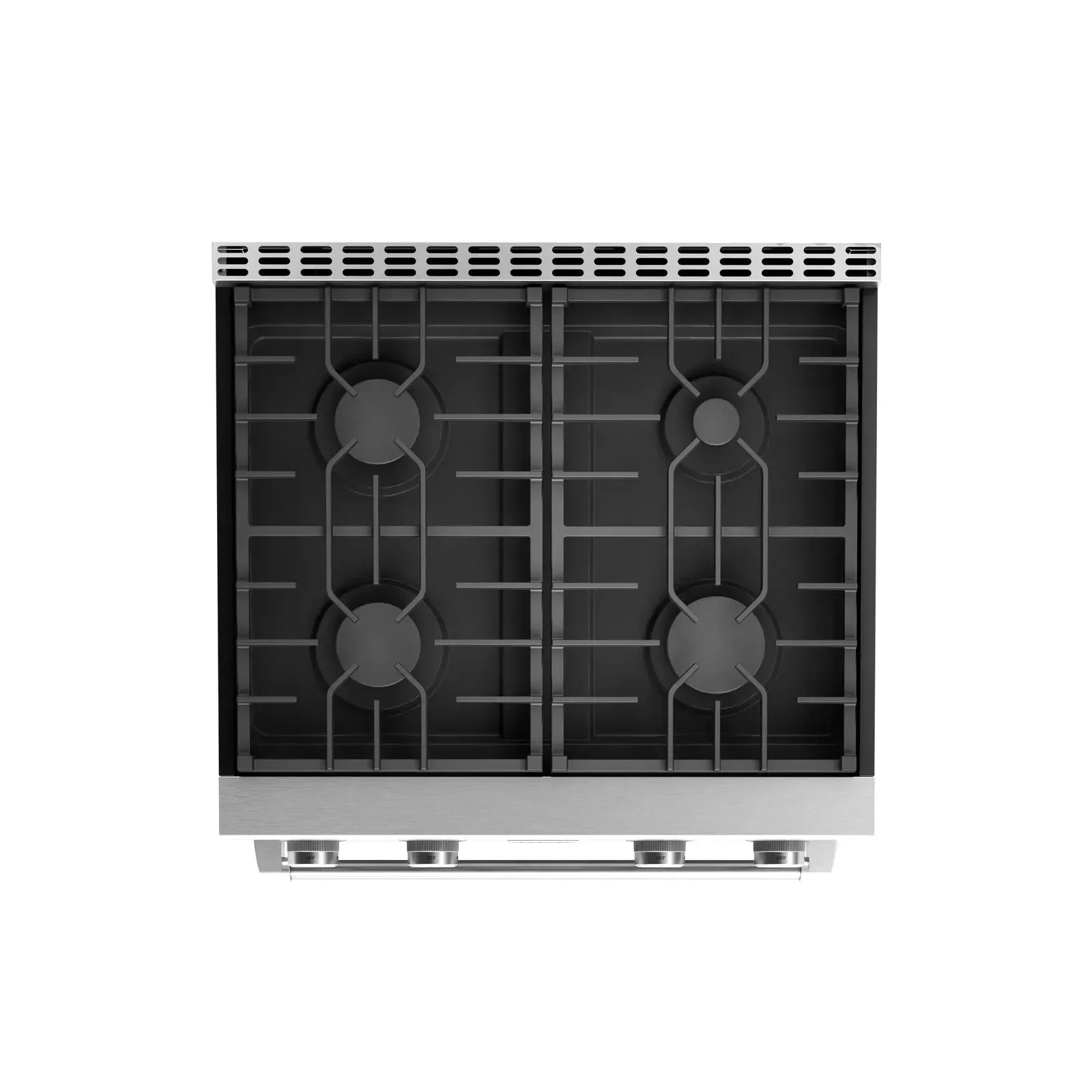 Thor Kitchen 4-Piece Appliance Package - 30-Inch Gas Range, Pro-Style Wall Mount Range Hood, Refrigerator, and Dishwasher in Stainless Steel