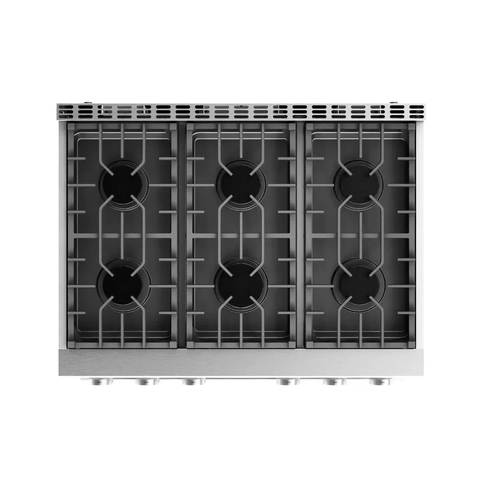 Thor Kitchen 4-Piece Appliance Package - 36-Inch Gas Range, Wall Mount Range Hood, Refrigerator, and Dishwasher in Stainless Steel
