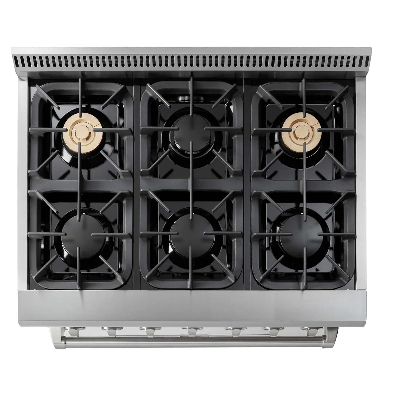 Thor Kitchen 4-Piece Pro Appliance Package - 36-Inch Dual Fuel Range, French Door Refrigerator, Under Cabinet Hood and Dishwasher in Stainless Steel