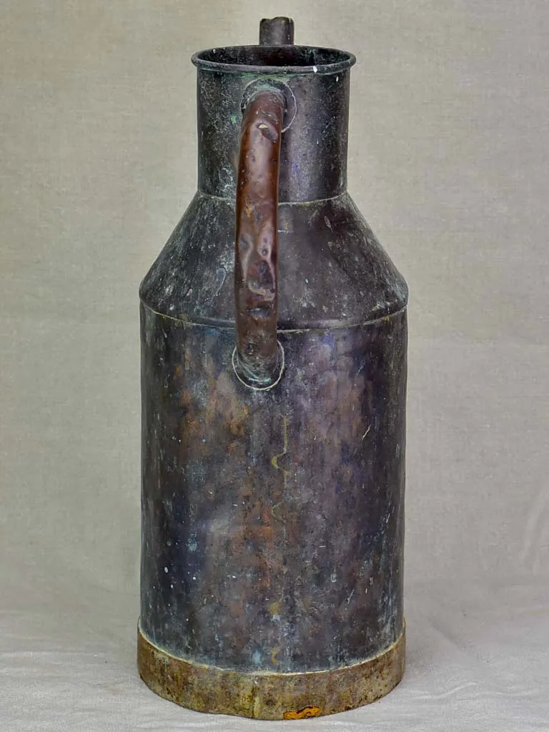 Timeworn antique French watering can 19¼"