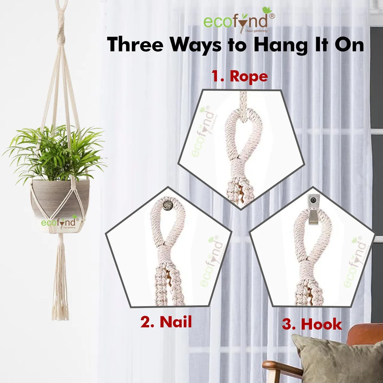 Twisted Macrame Plant Hanger