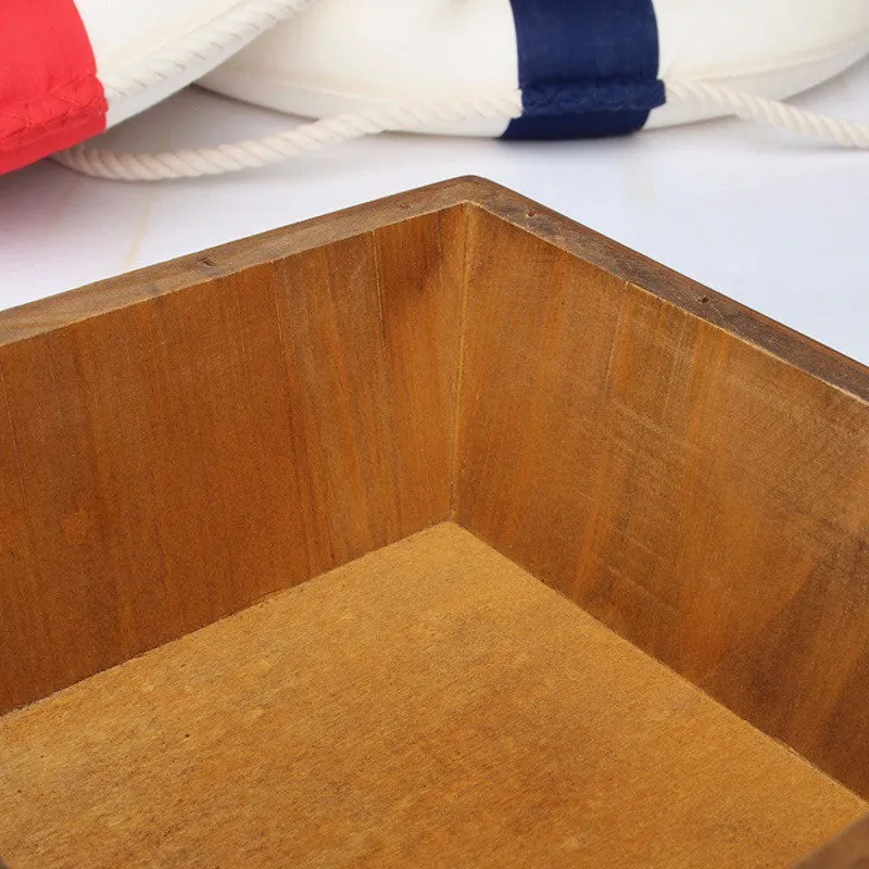 Wooden Flower Pots for Succulent Plants Nursery Garden Planter Window Box Flower Trough Pot