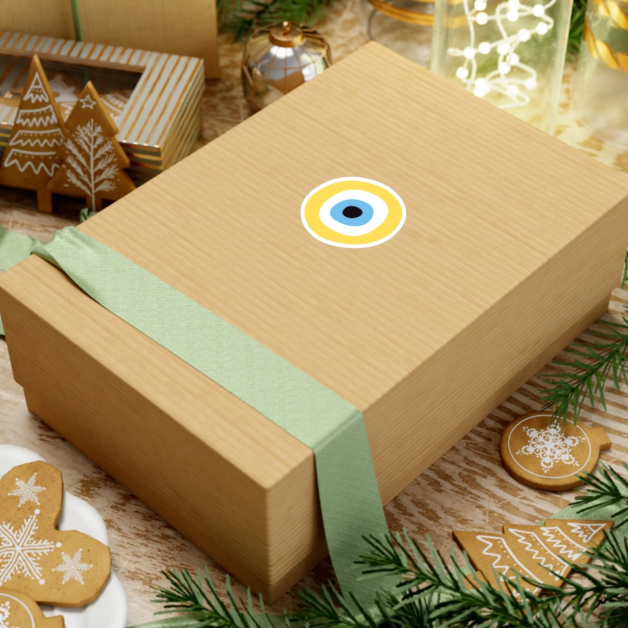 Yellow Blue Eye Sticker