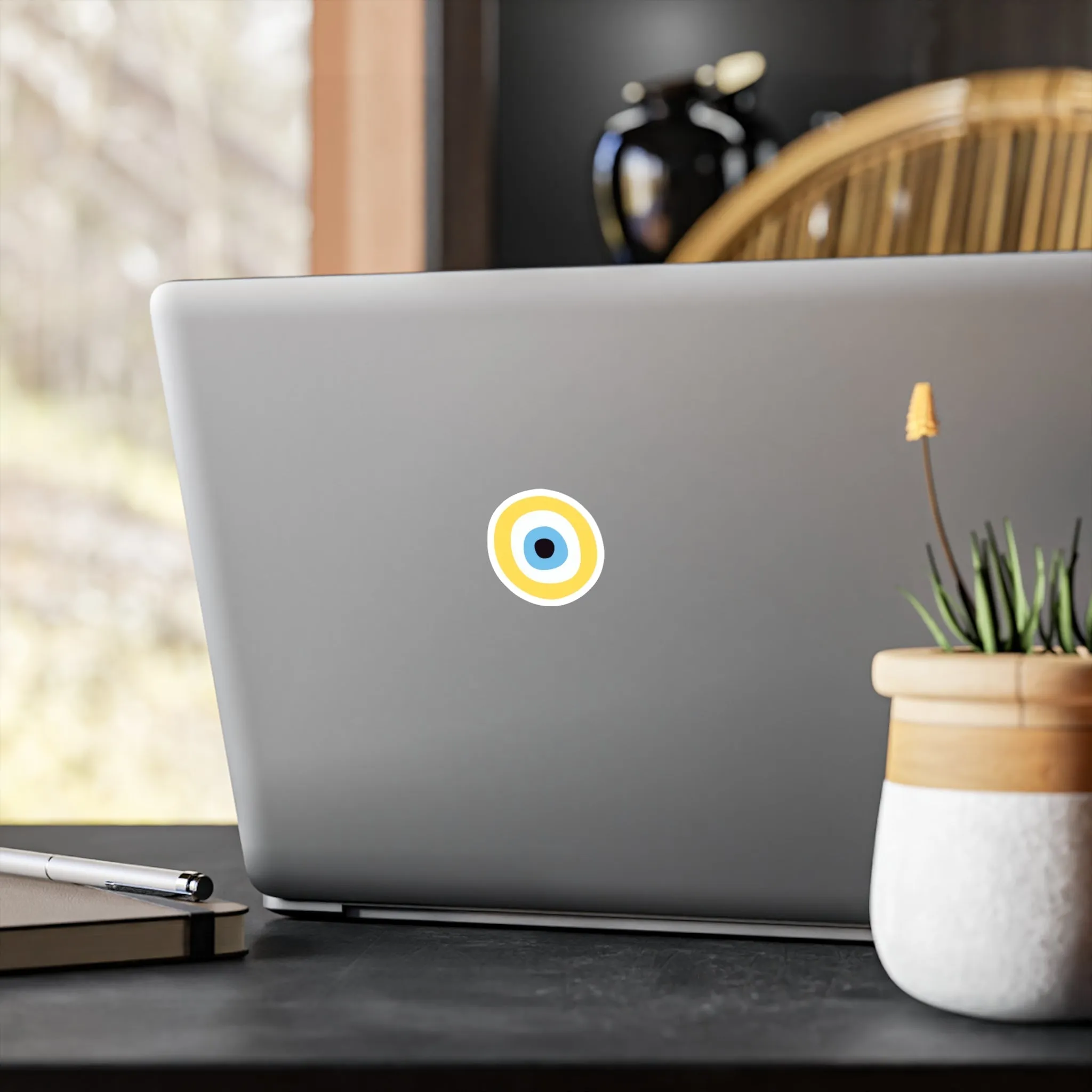 Yellow Blue Eye Sticker