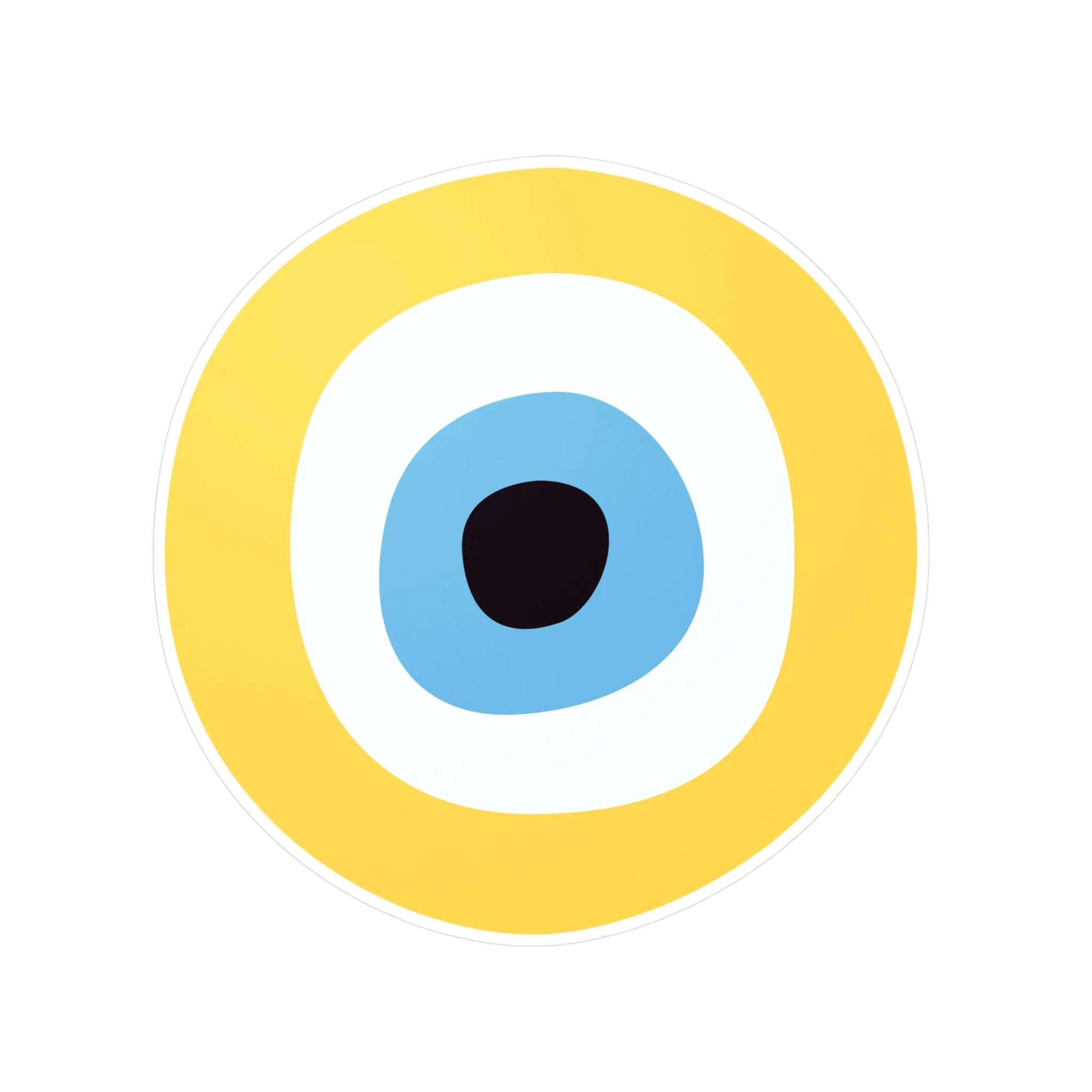 Yellow Blue Eye Sticker