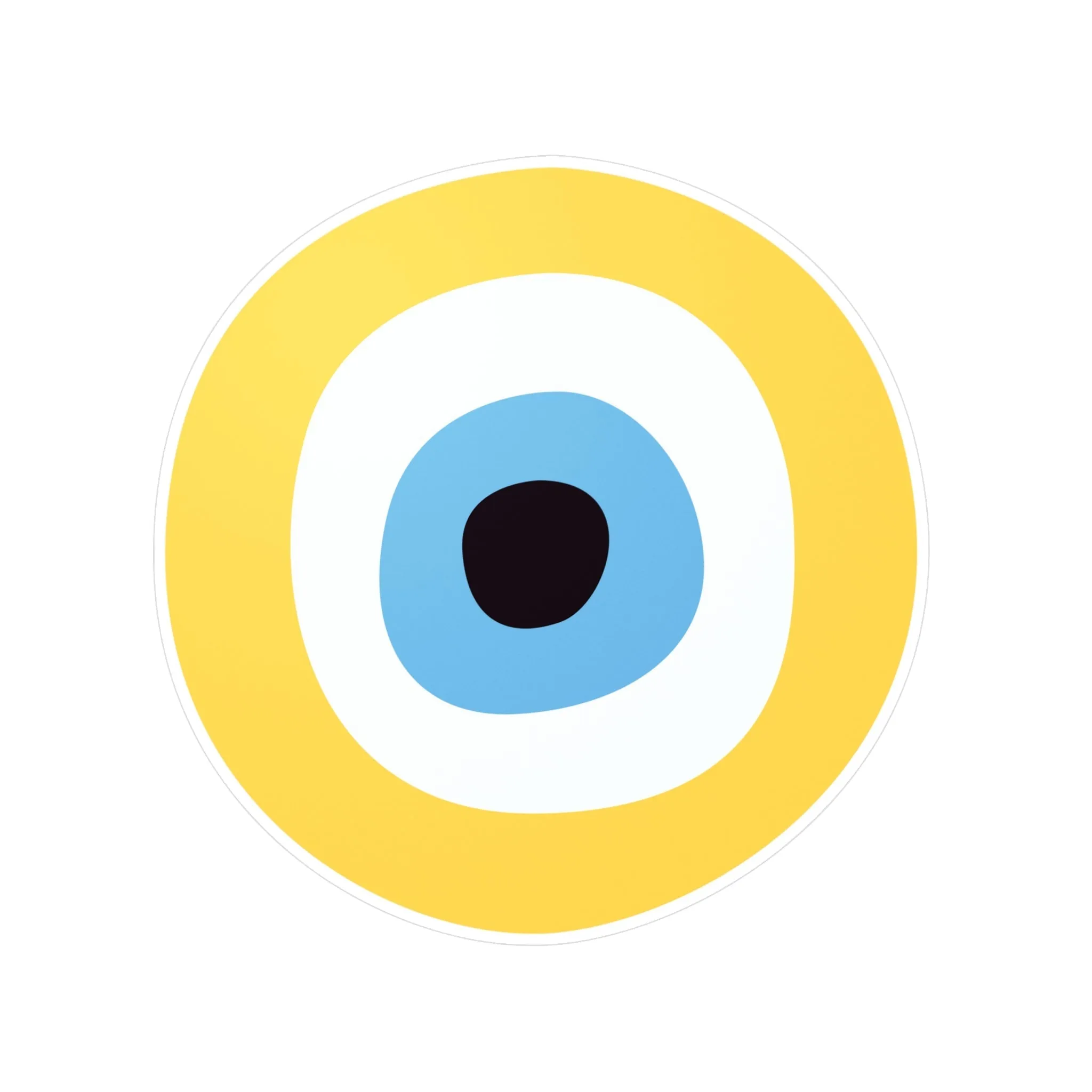 Yellow Blue Eye Sticker